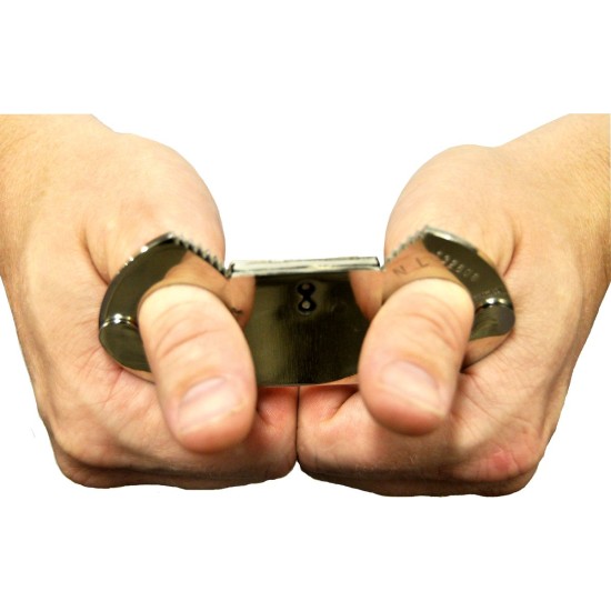 STEEL compact professional THUMBCUFFS with 2 keys STEEL compact professional THUMBCUFFS with 2 keys